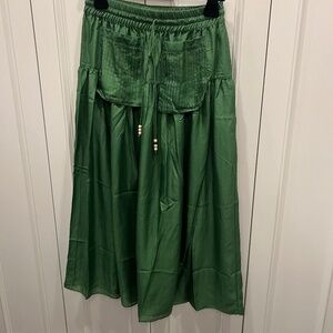 California-brand Flannel midi skirt